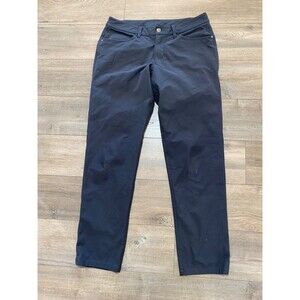Lululemon ABC Mens 31X31 Slim Warpstreme Golf Casual Stretch Pants Charcoal Gray